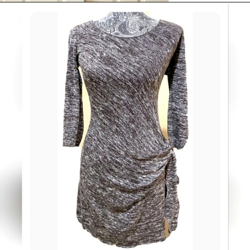 MAX EDITION KNIT FABRIC LONG SLEEVES  DRESS SIZE M EUC